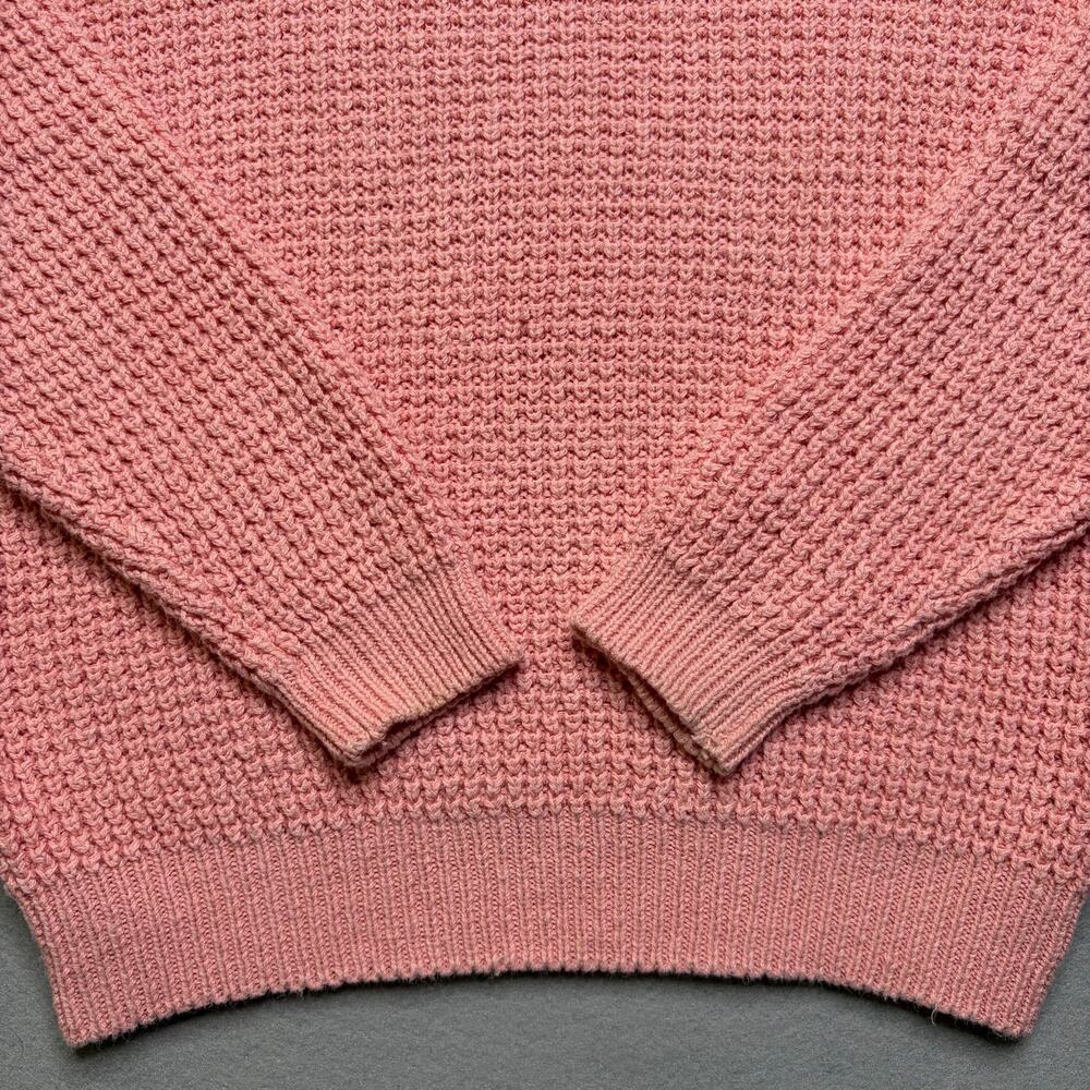 Vintage Newport News Petite Pink Chunky Knit Sweater Womens Small Cottagecore - Picture 4 of 9